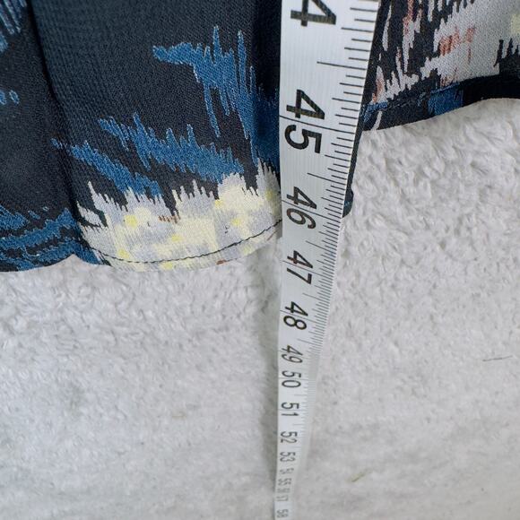 Ganni Blue Floral Kimono Size XS - Picture 10 of 10